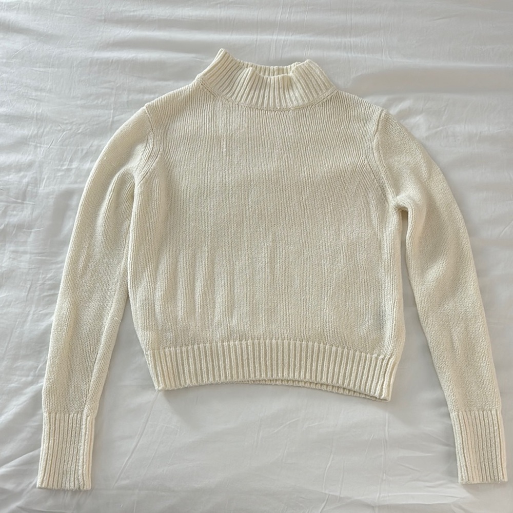 Wilfred Cream Turtleneck Sweater